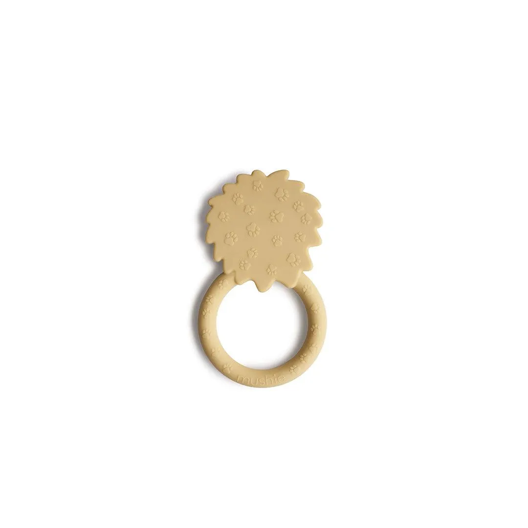Mushie Teether - Lion - Soft Yellow