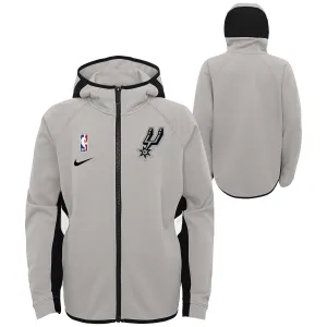 Nike NBA Youth Boys San Antonio Spurs Thermaflex Travel Showtime Zip Up Hoodie
