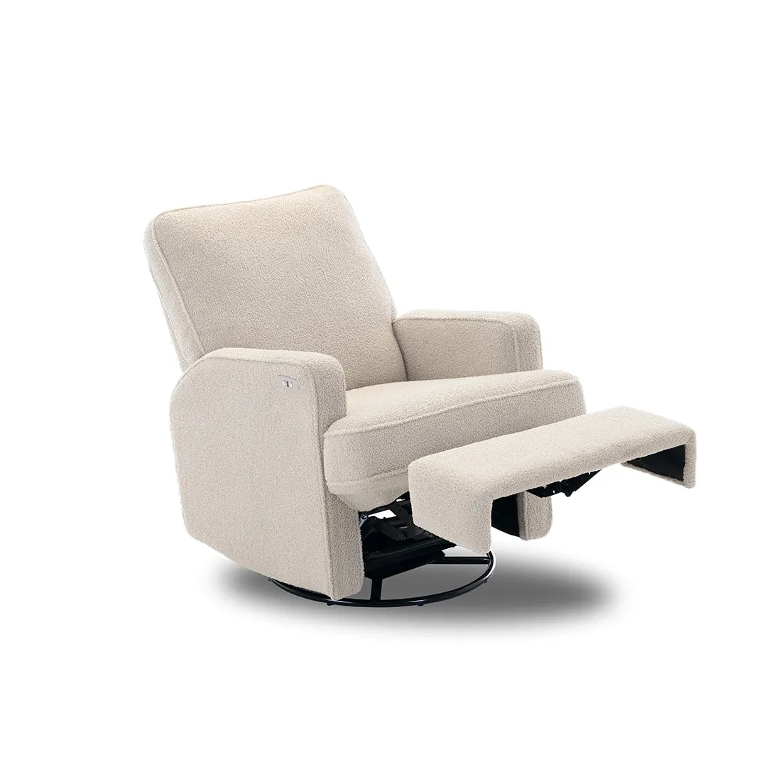 Obaby Madison Electric Recliner - Teddy Fabric Ivory