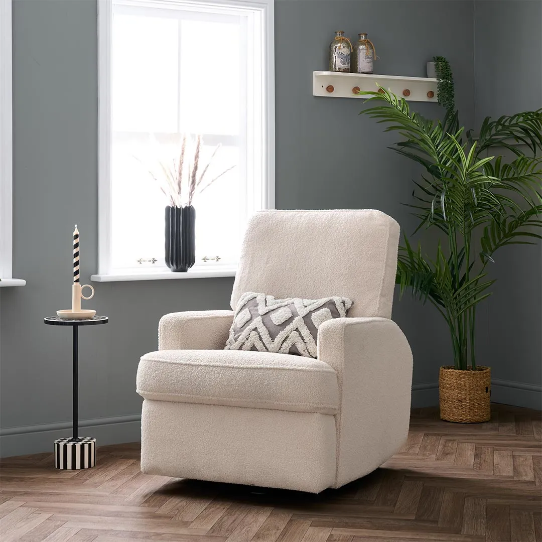Obaby Madison Electric Recliner - Teddy Fabric Ivory