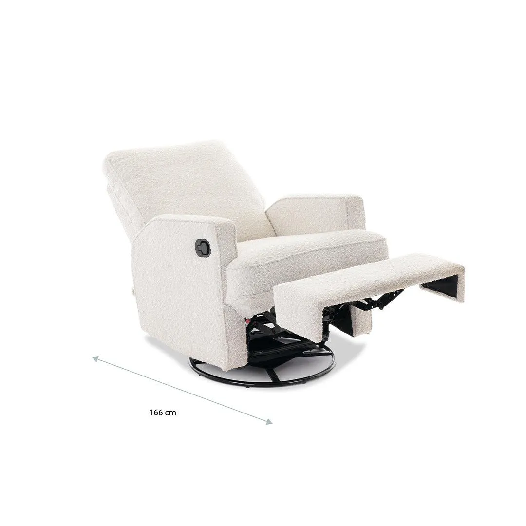 Obaby Madison Swivel Glider Recliner Chair - Boucl Style