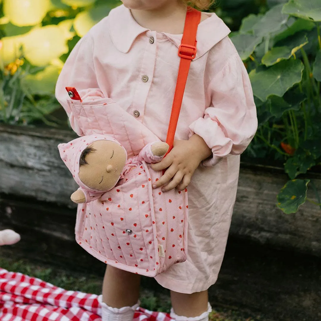Olli Ella Carrie Convertible Changing Bag   Mat - Strawberry