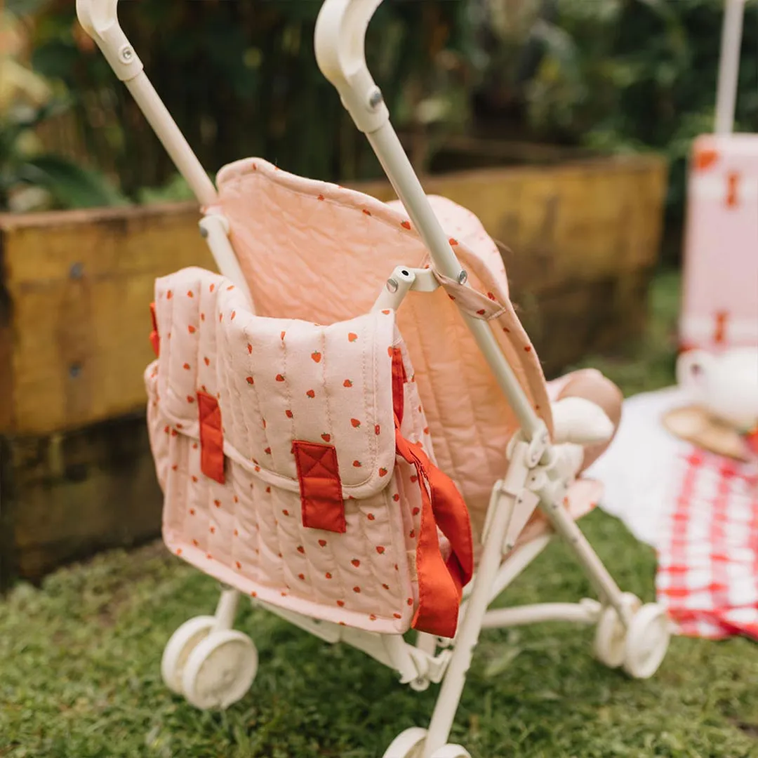 Olli Ella Carrie Convertible Changing Bag   Mat - Strawberry