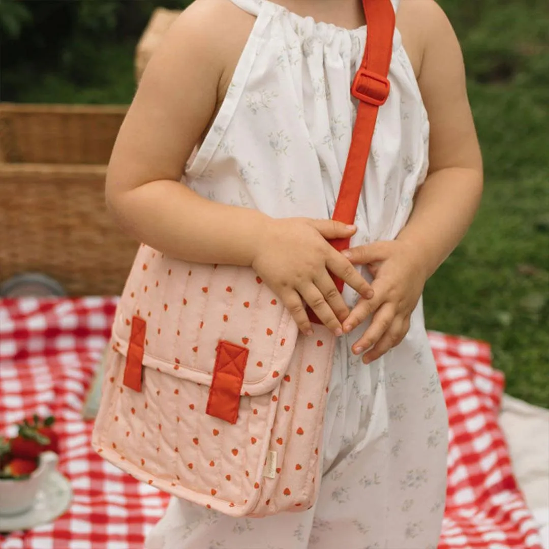 Olli Ella Carrie Convertible Changing Bag   Mat - Strawberry