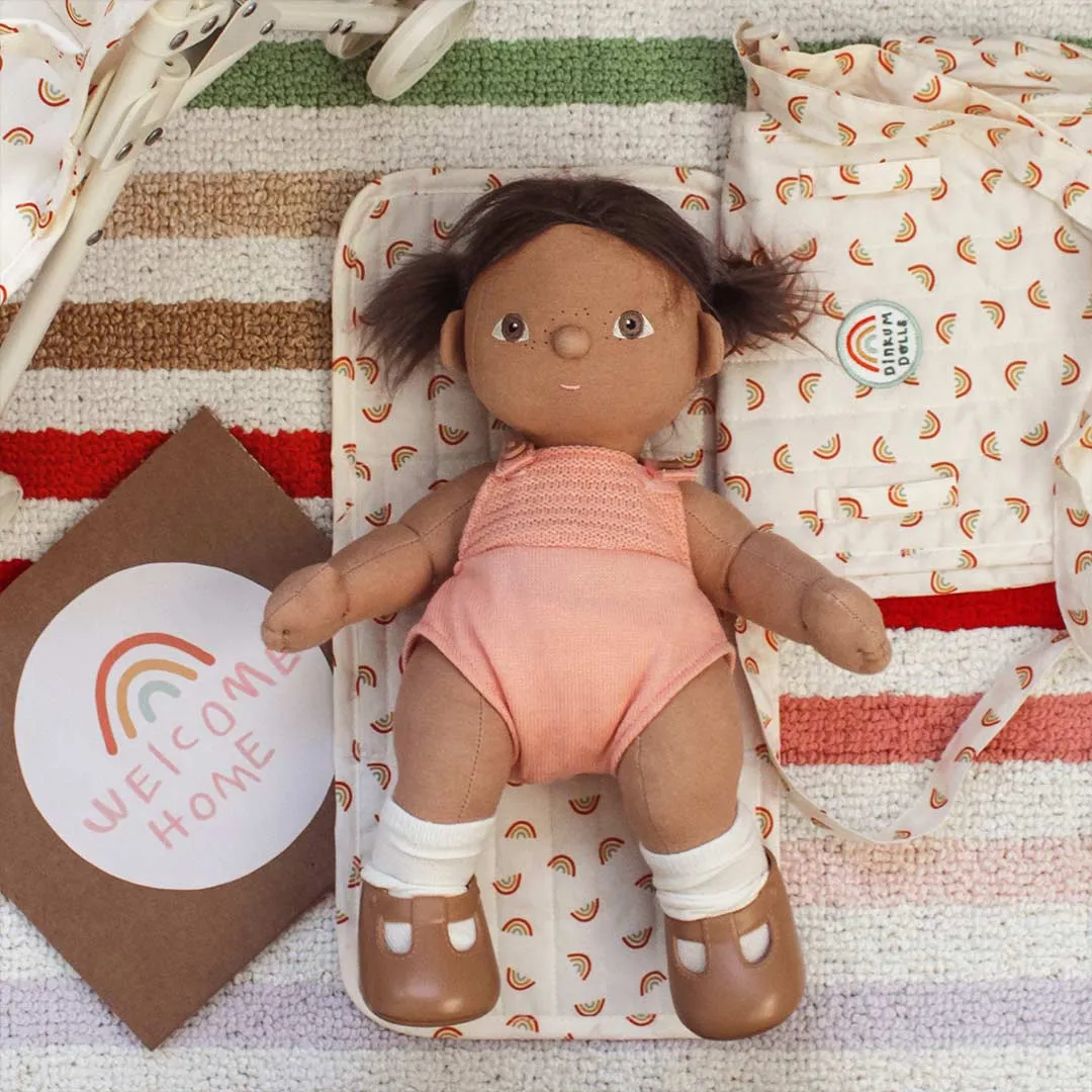 Olli Ella Carrie Convertible Changing Set - Rainbow Print