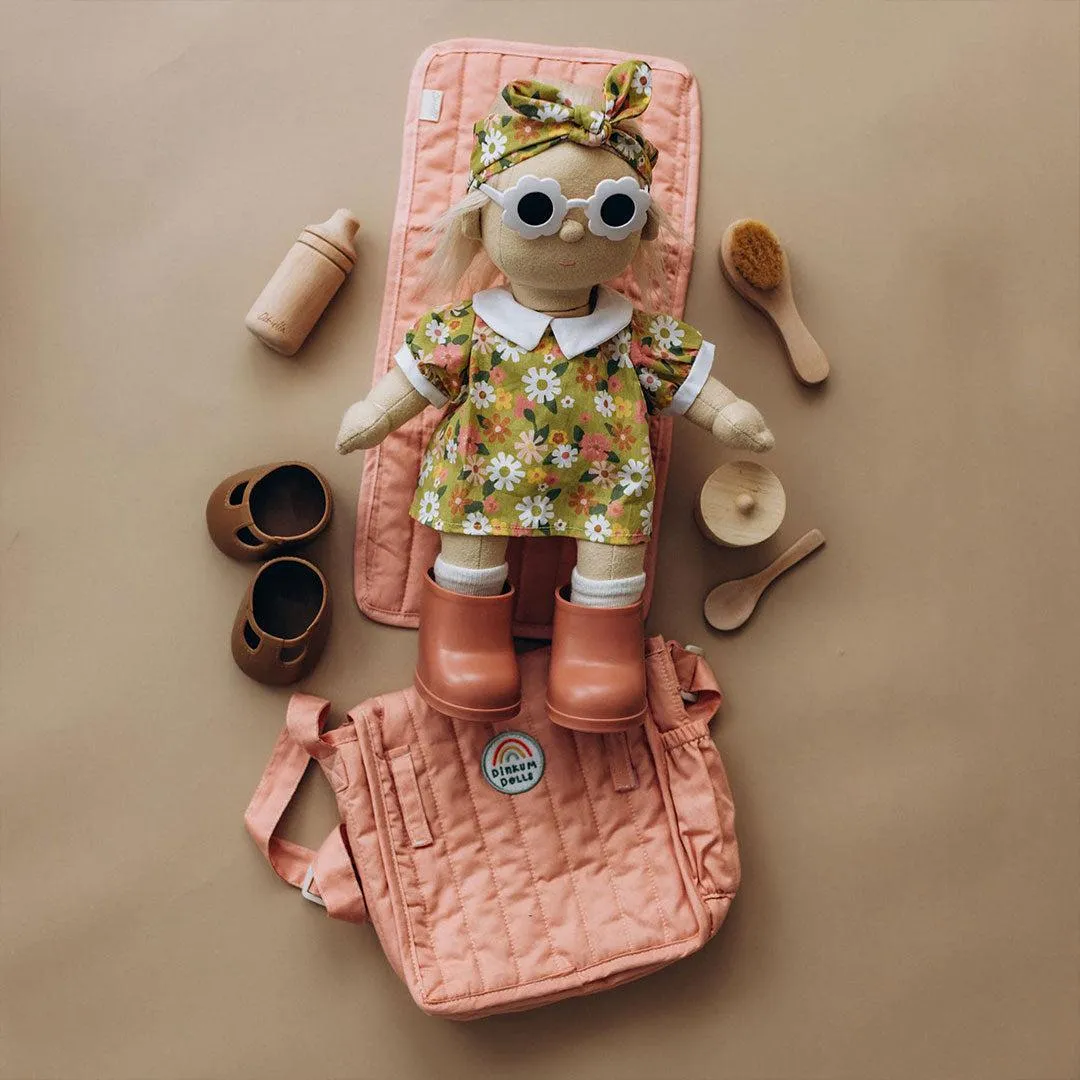 Olli Ella Carrie Convertible Changing Set - Rose