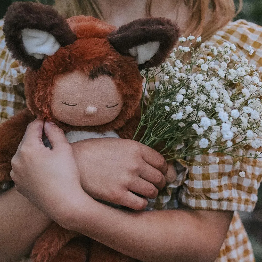 Olli Ella Cozy Dinkums Fox Doll - Finnley - Rust