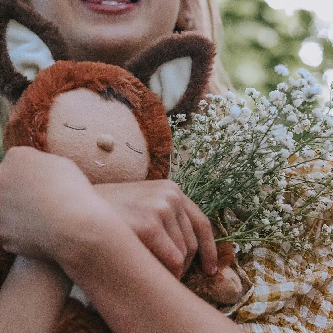 Olli Ella Cozy Dinkums Fox Doll - Finnley - Rust