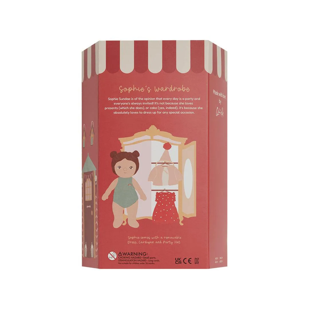 Olli Ella Dress Me Dinky - Sophie Sundae - Red