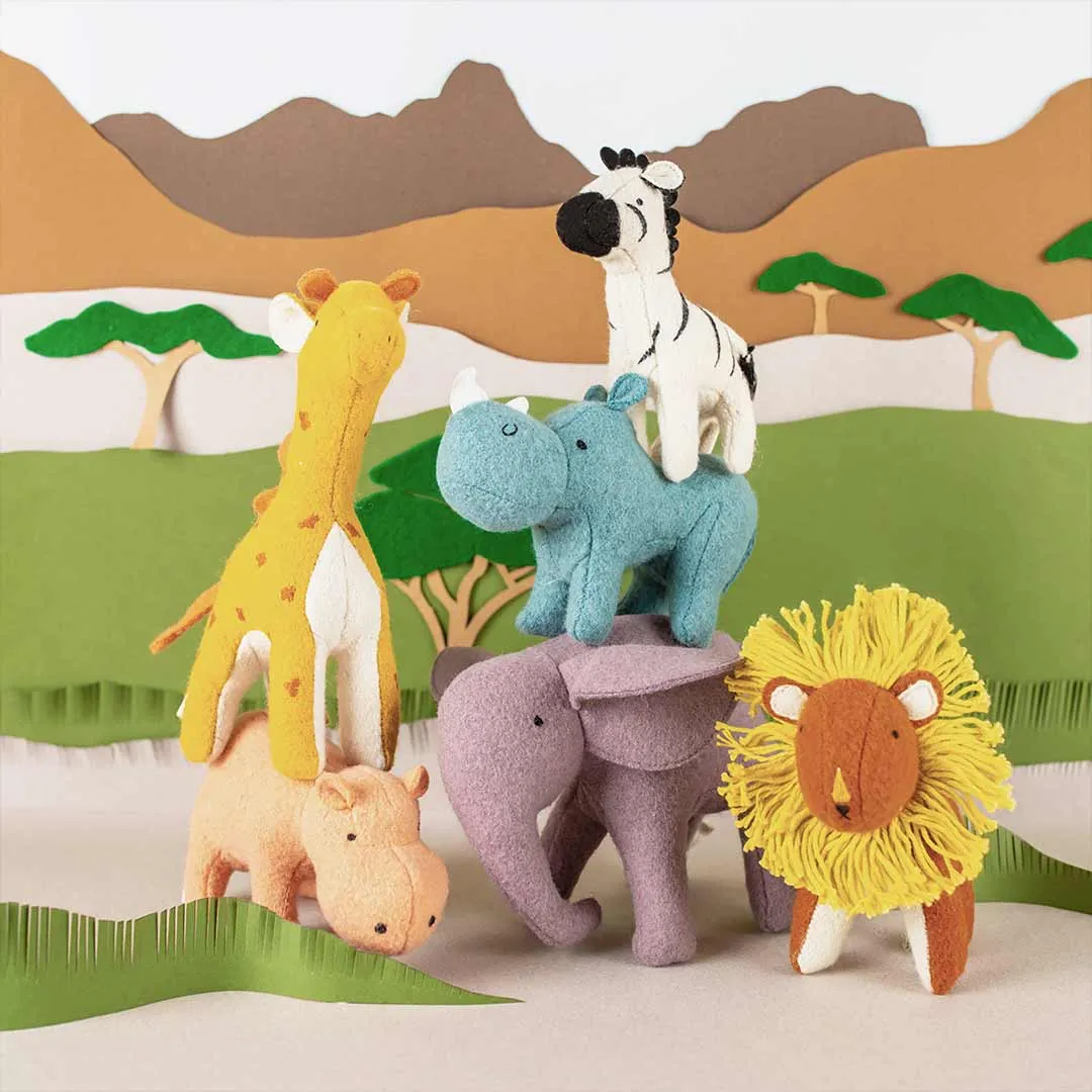 Olli Ella Holdie Folk Set - Savannah Animals