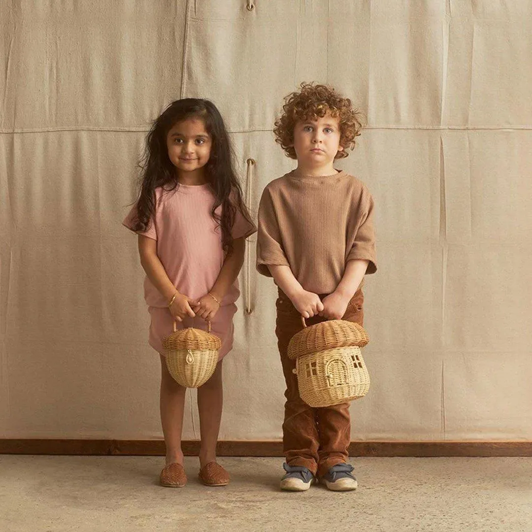 Olli Ella Rattan Mushroom Basket