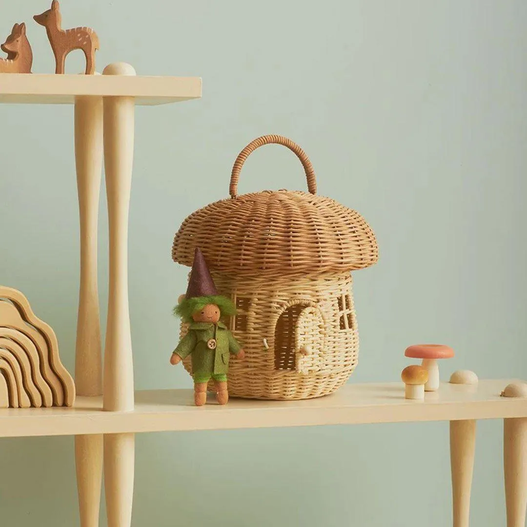 Olli Ella Rattan Mushroom Basket
