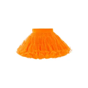 Orange Neon Bow Tutu Skirt