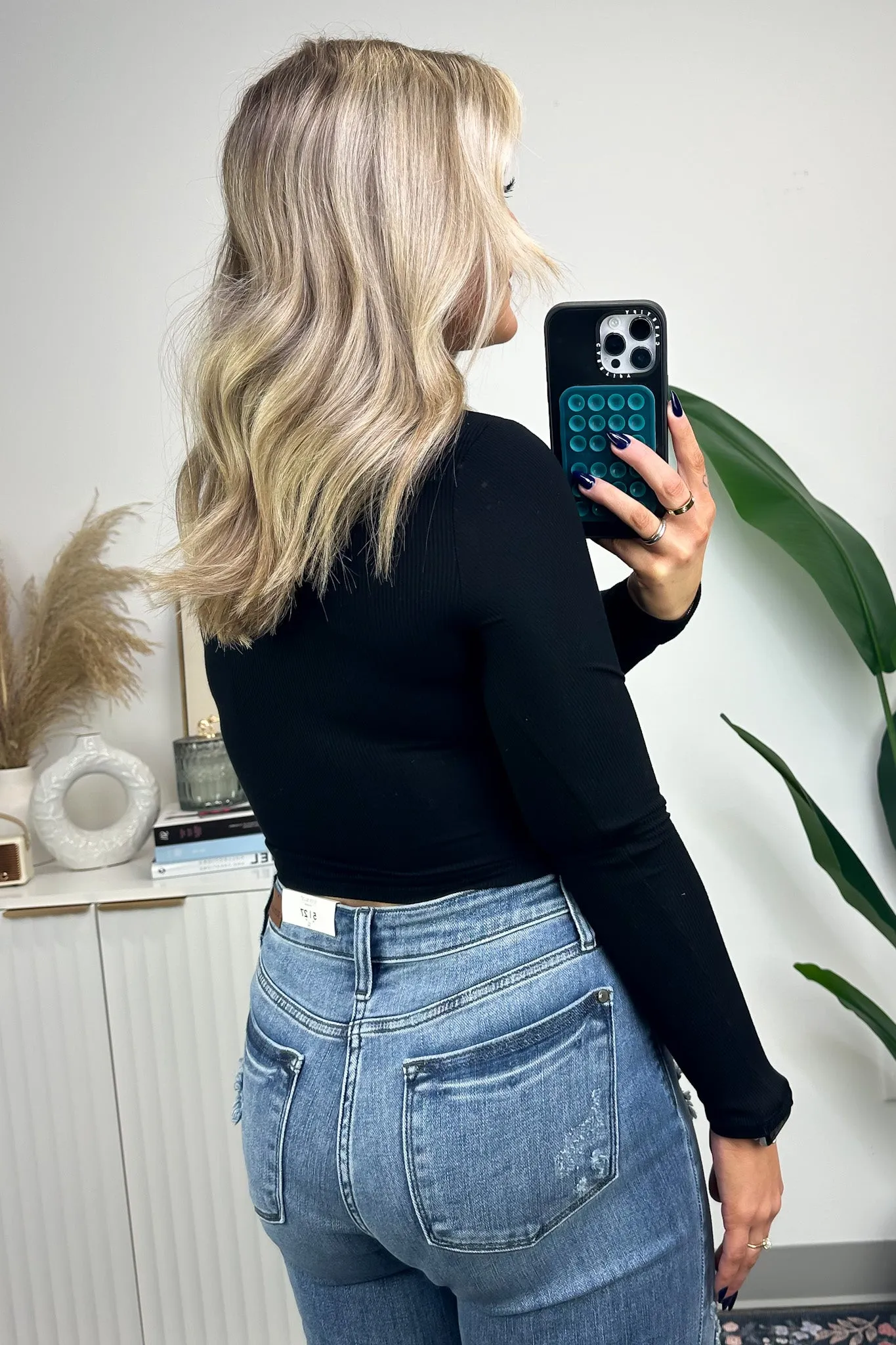 Palvin Long Sleeve Ribbed Knit Top - FINAL SALE