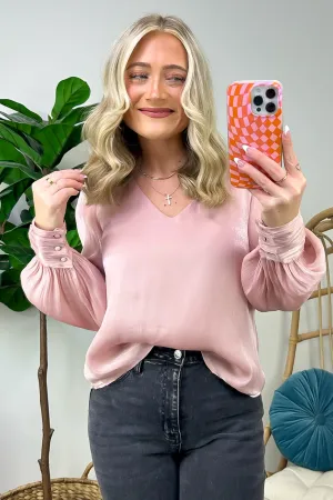 Perfectly Classy V-Neck Woven Top - FINAL SALE