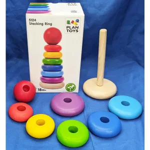 Plan Toys Rainbow Stacker (18mo )