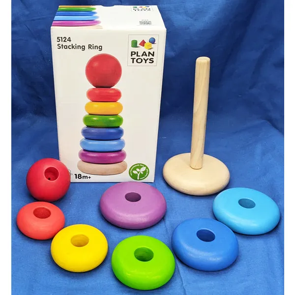 Plan Toys Rainbow Stacker (18mo )