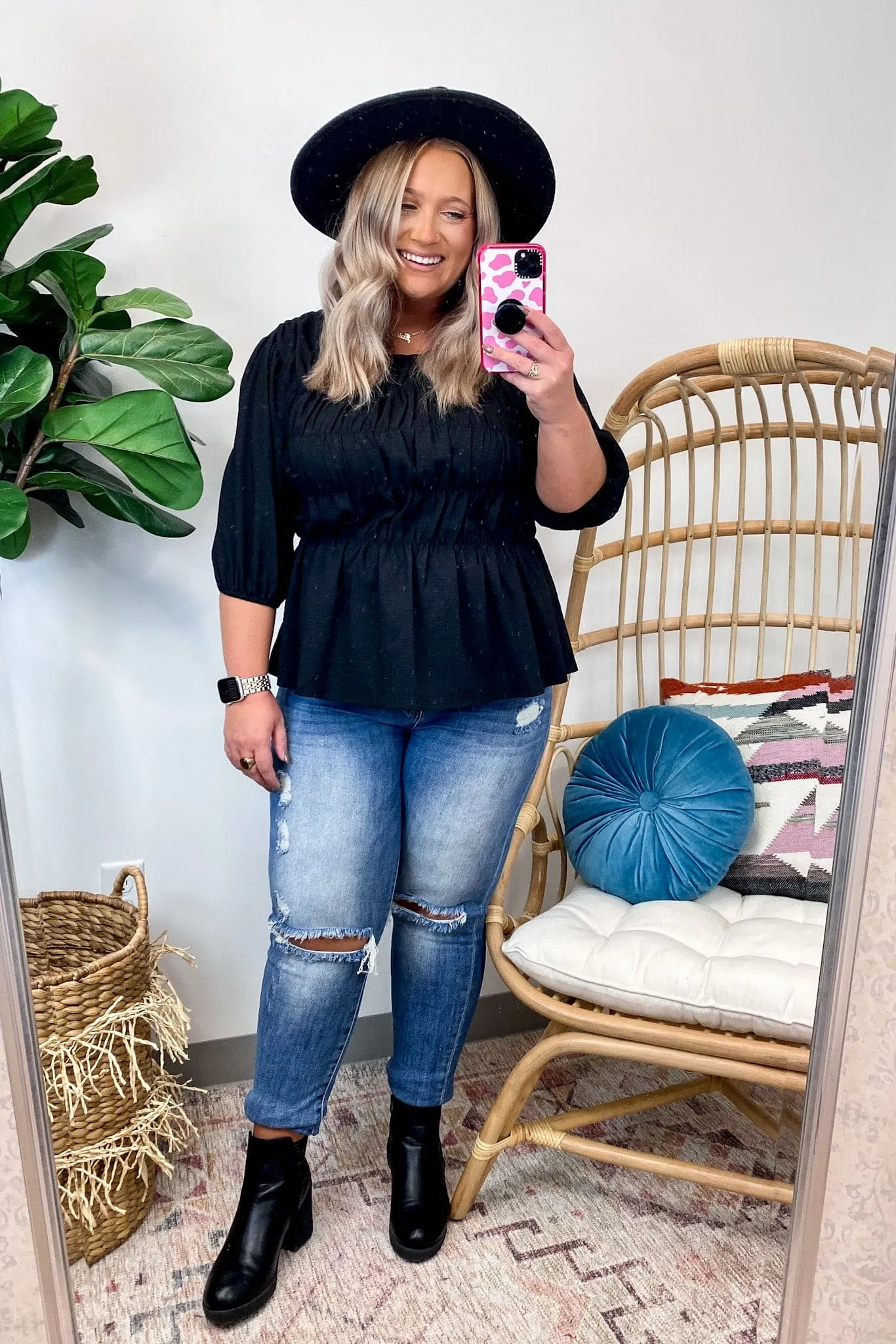 Remember it Well Woven Smocked Top - FINAL SALE