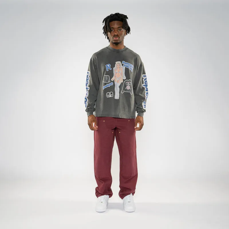 Represent Question Your Innocence L/S Tee - Vintage Grey