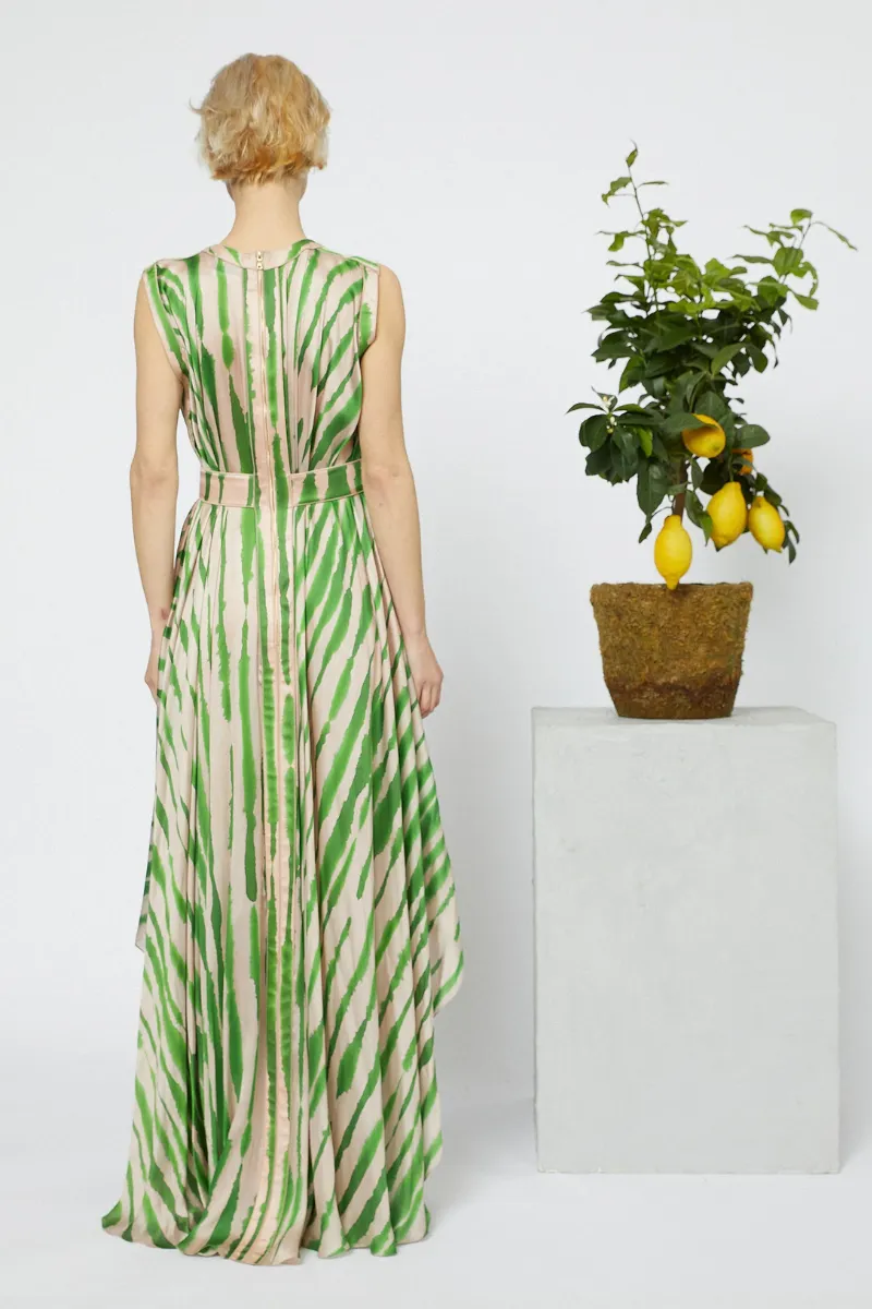 Rorschach Print Long Dress