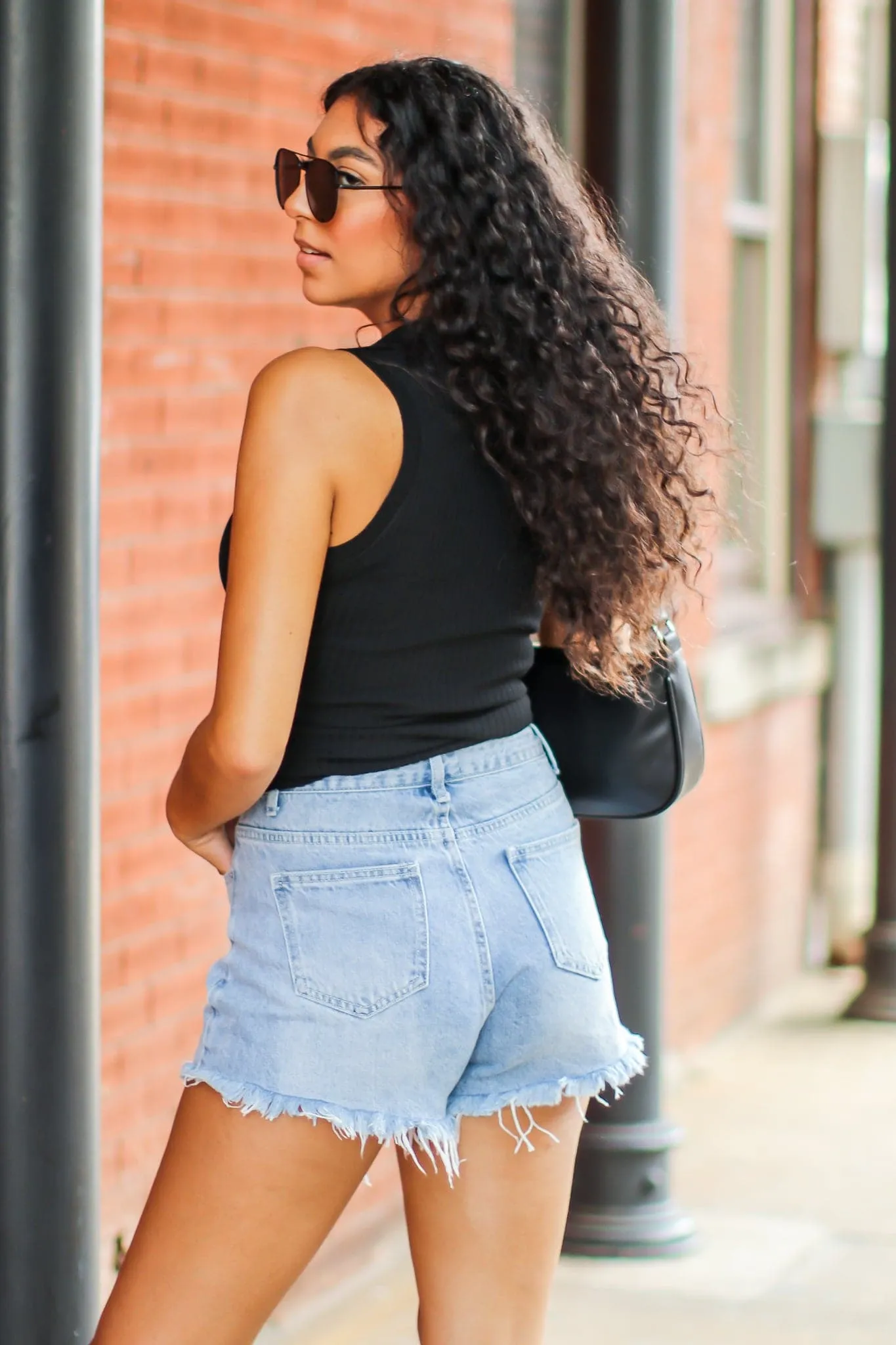 Safiya V-Neck Ribbed Knit Tank Top - FINAL SALE