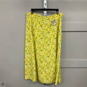 Skirt Maxi By Loft In Yellow, Size: 8