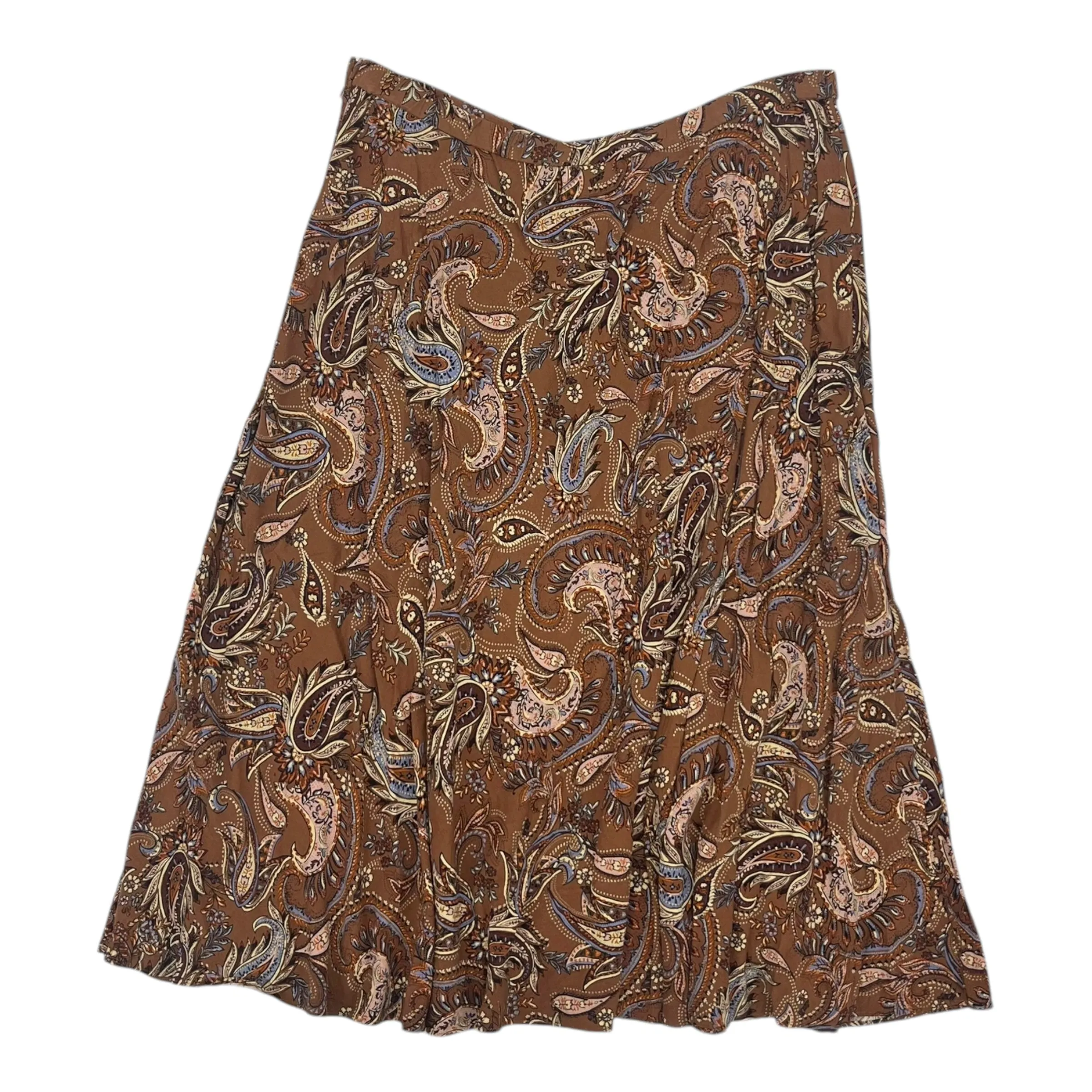 Skirt Midi By J. Jill In Brown, Size:M