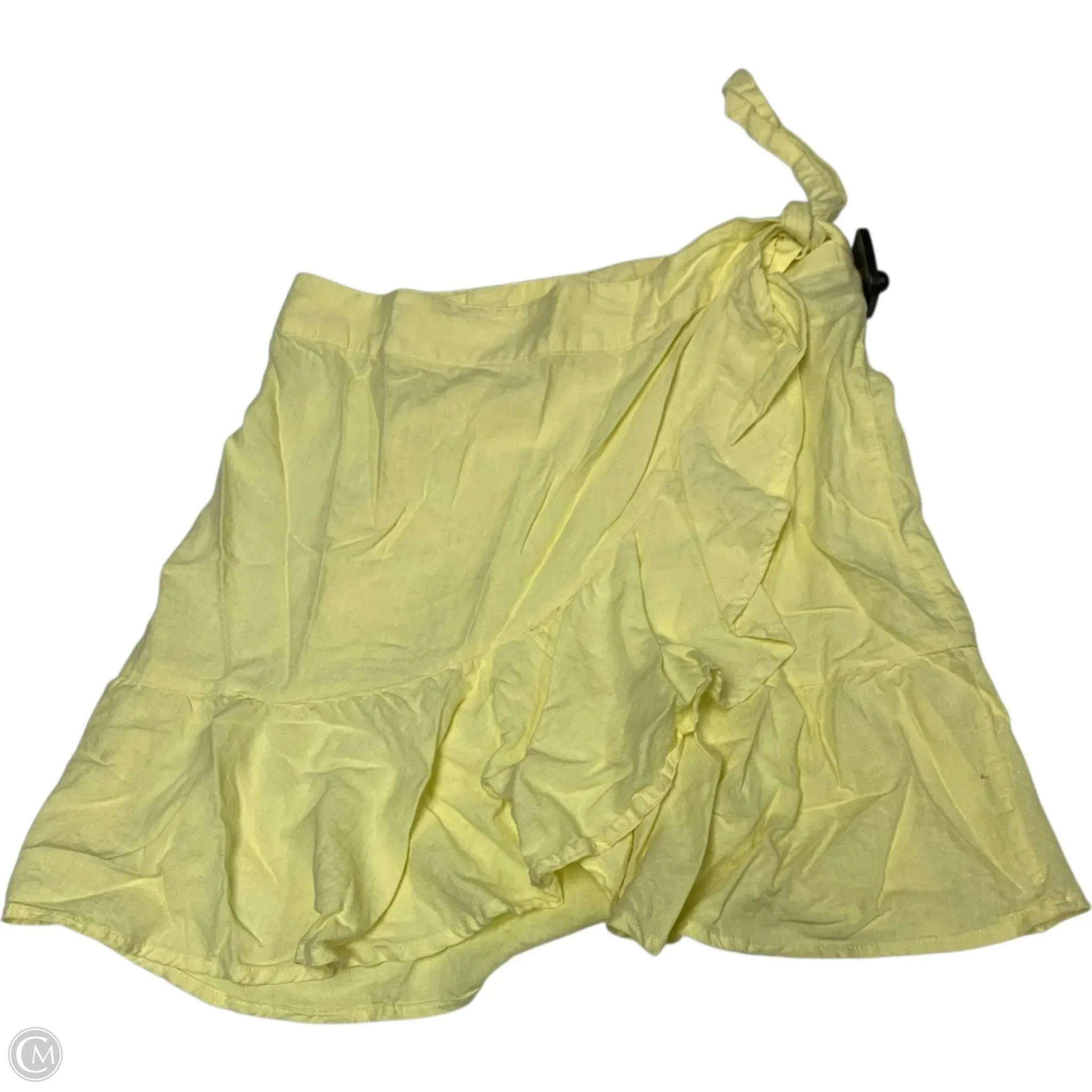 Skirt Mini & Short By Free People In Yellow, Size: Xs