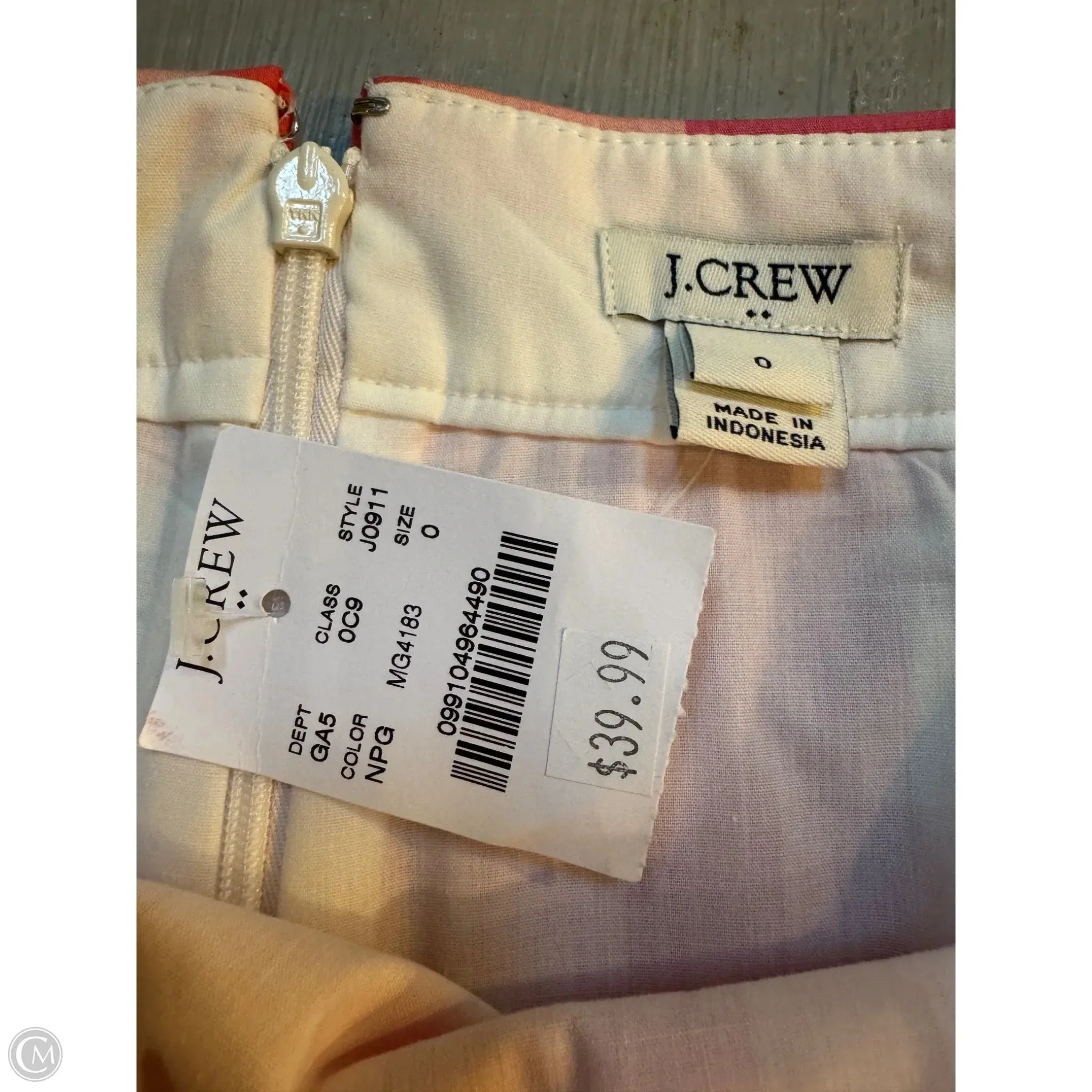 Skirt Mini & Short By J. Crew In Pink & White, Size: 0