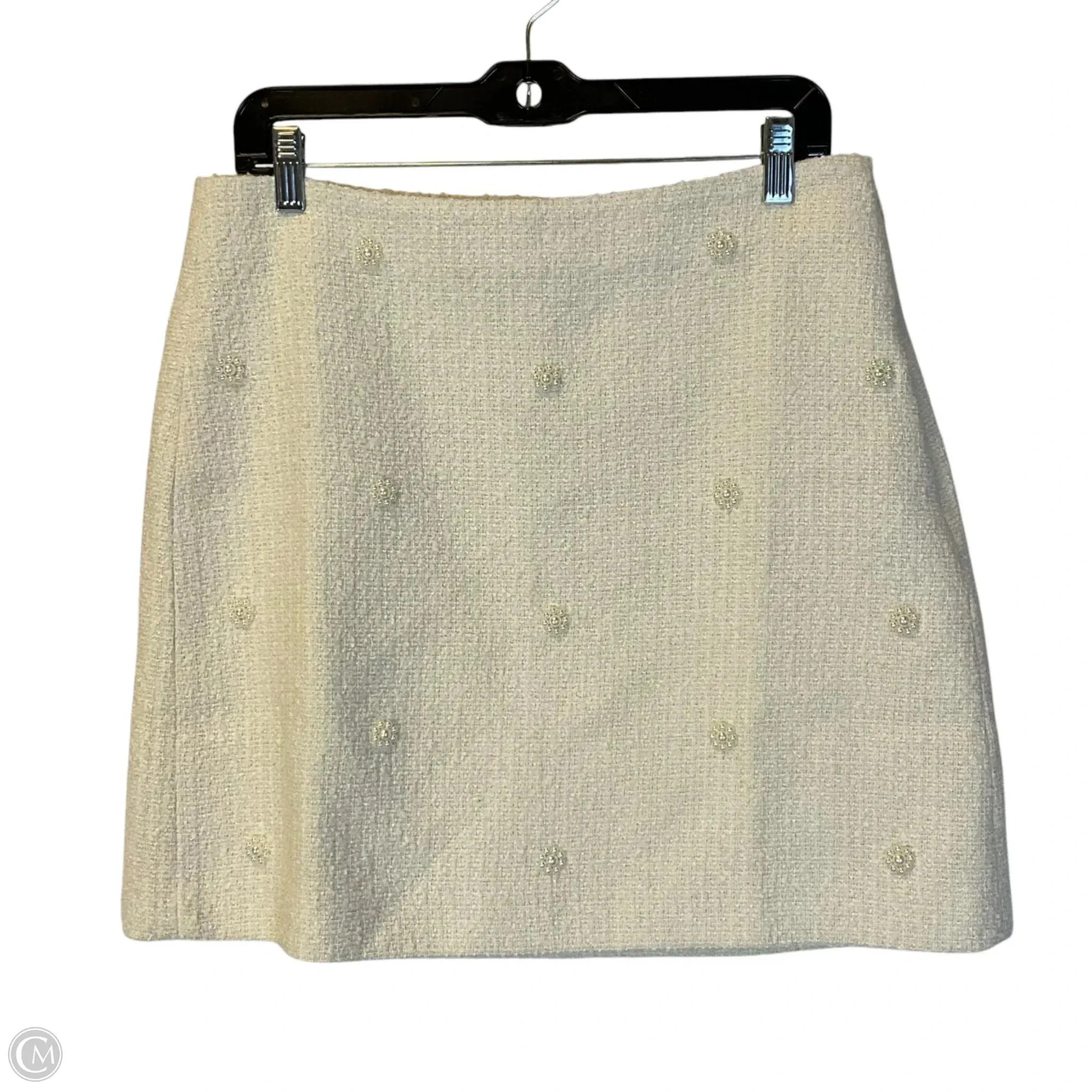 Skirt Mini & Short By Loft In Cream, Size: 8