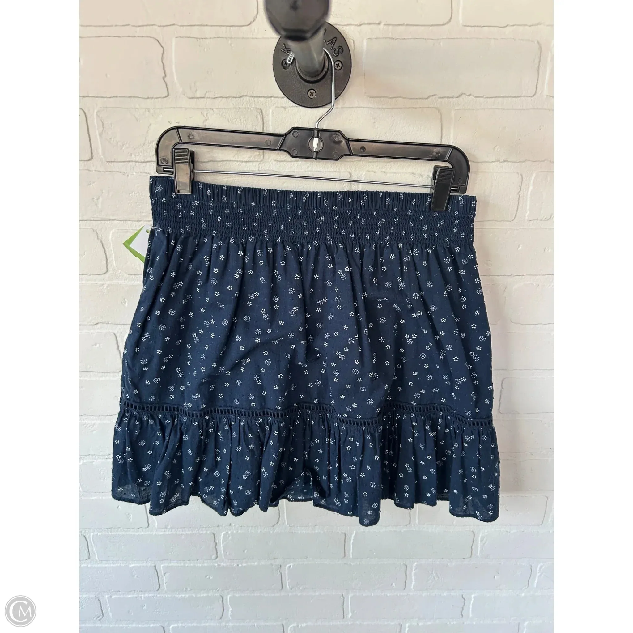 Skirt Mini & Short By Madewell In Blue & White, Size: 4