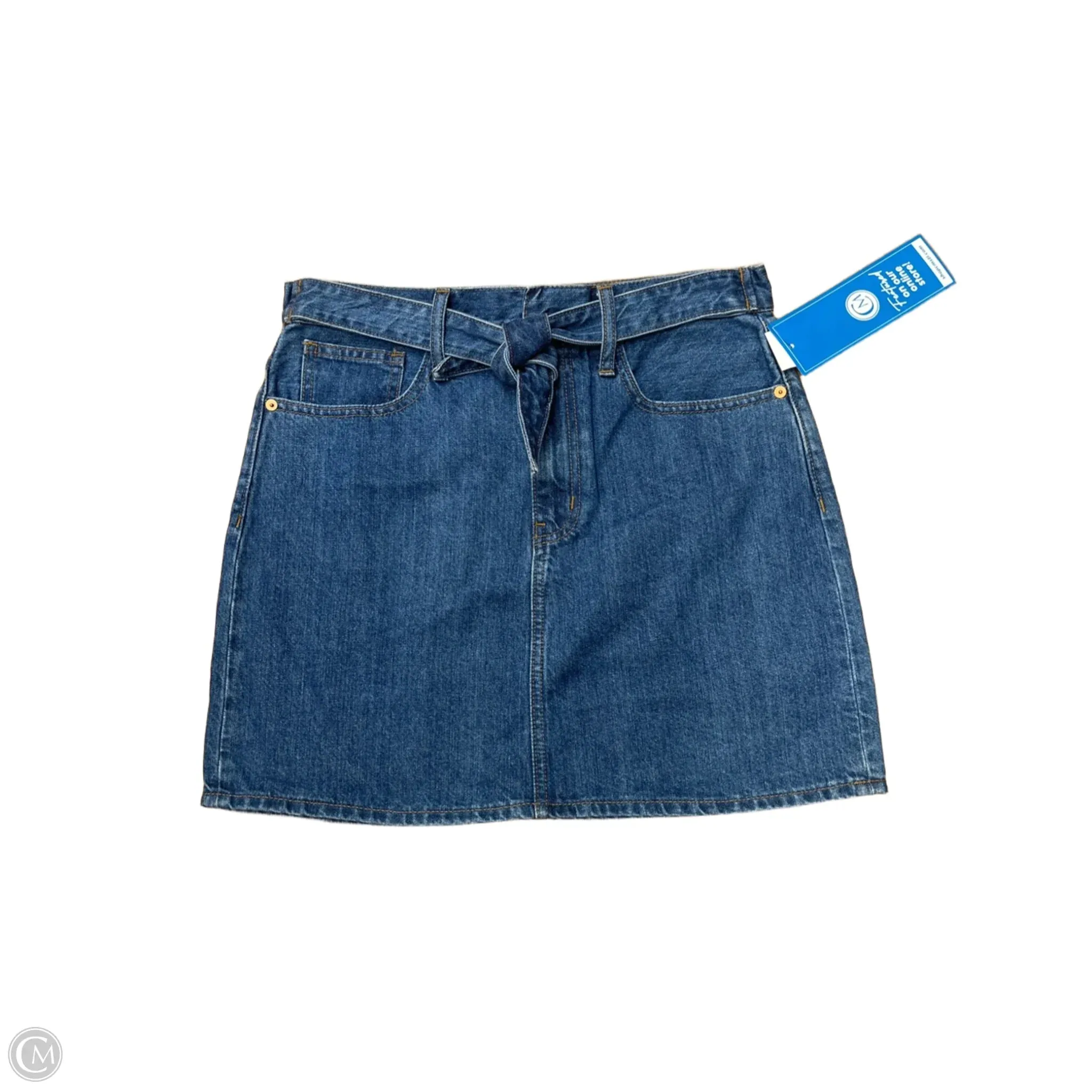 Skirt Mini & Short By Madewell In Blue Denim, Size: 6