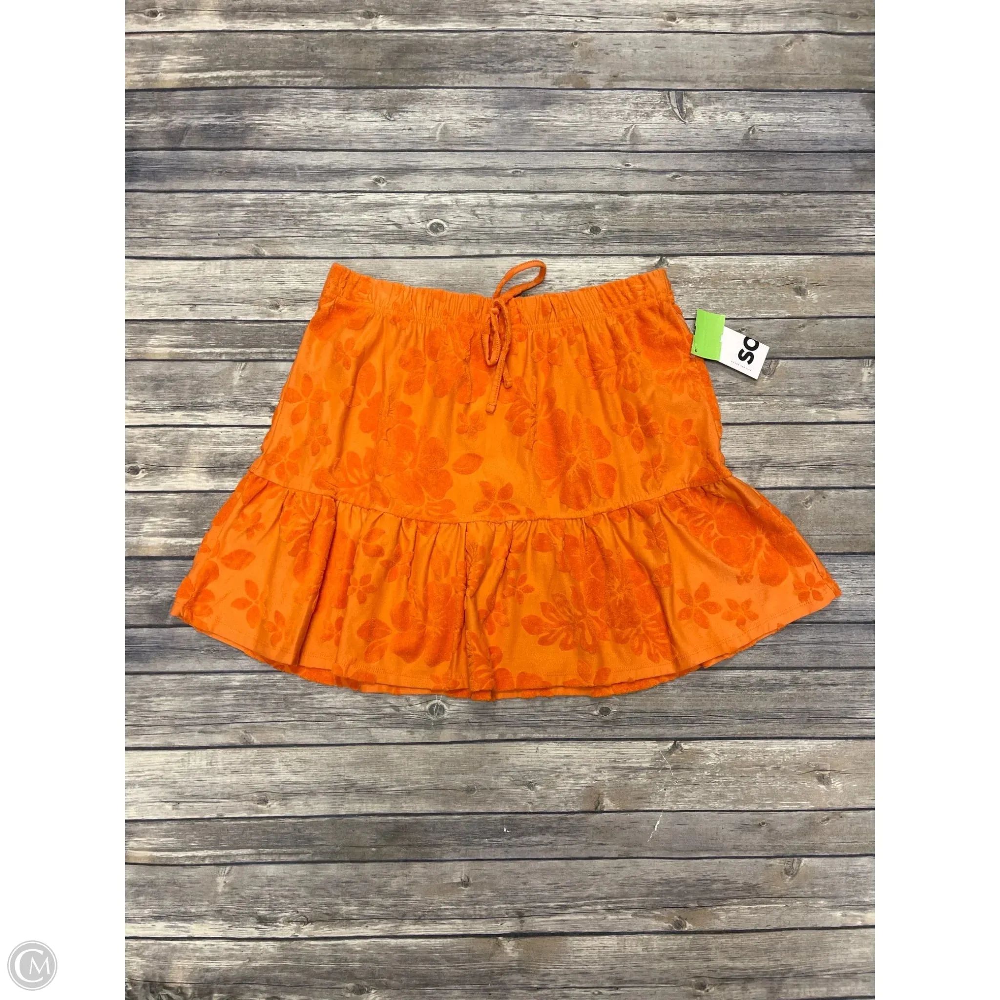 Skirt Mini & Short By So In Orange, Size: Xl