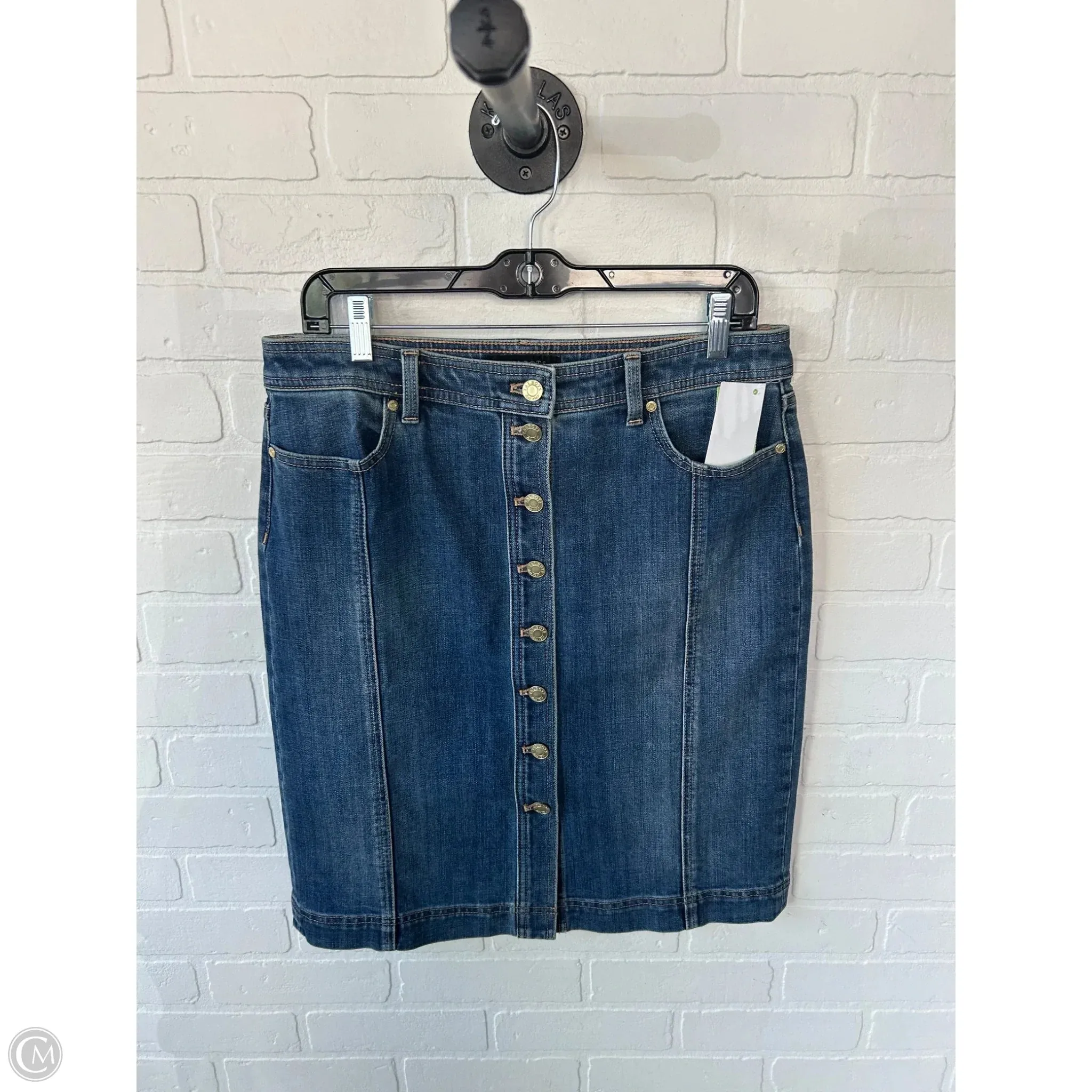 Skirt Mini & Short By Talbots In Blue Denim, Size: 10p