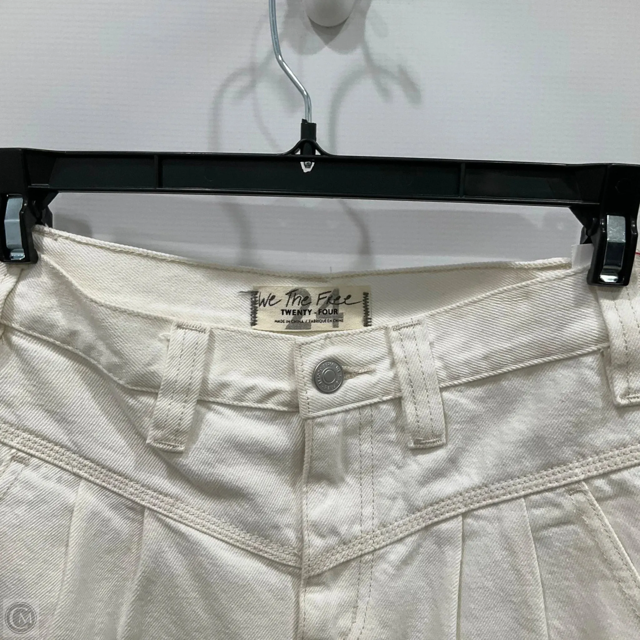 Skirt Mini & Short By We The Free In White Denim, Size: 4