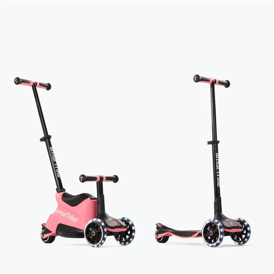 smarTrike Xtend Ride On Scooter Plus From 12 Months to 12 Years - Salmon Pink