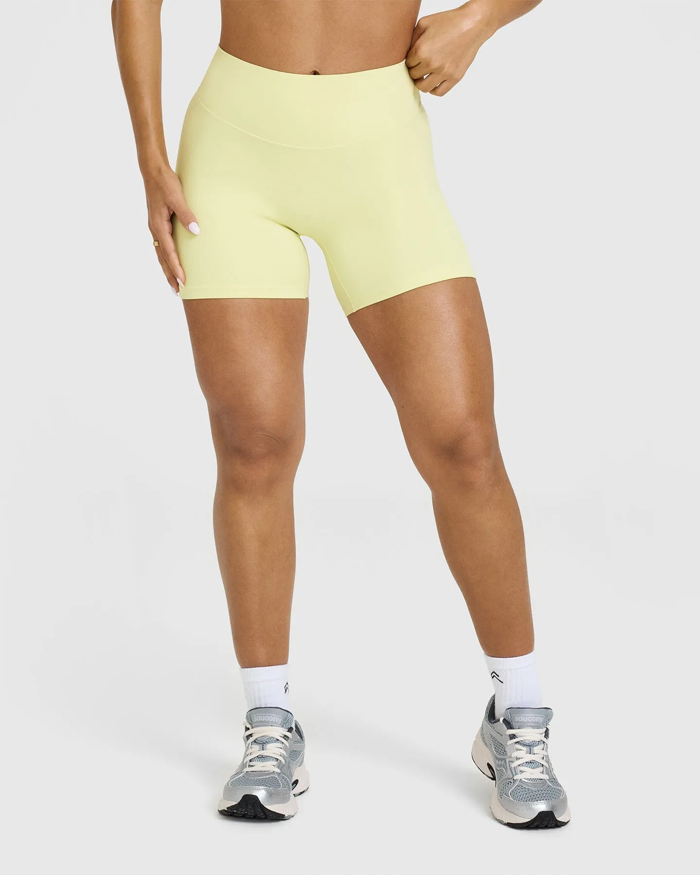 SoftMotion Shorts 6" | Pastel Yellow