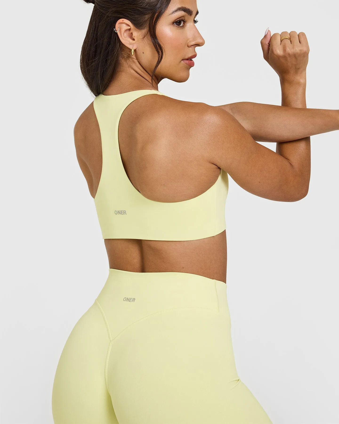 SoftMotion Sports Bra | Pastel Yellow