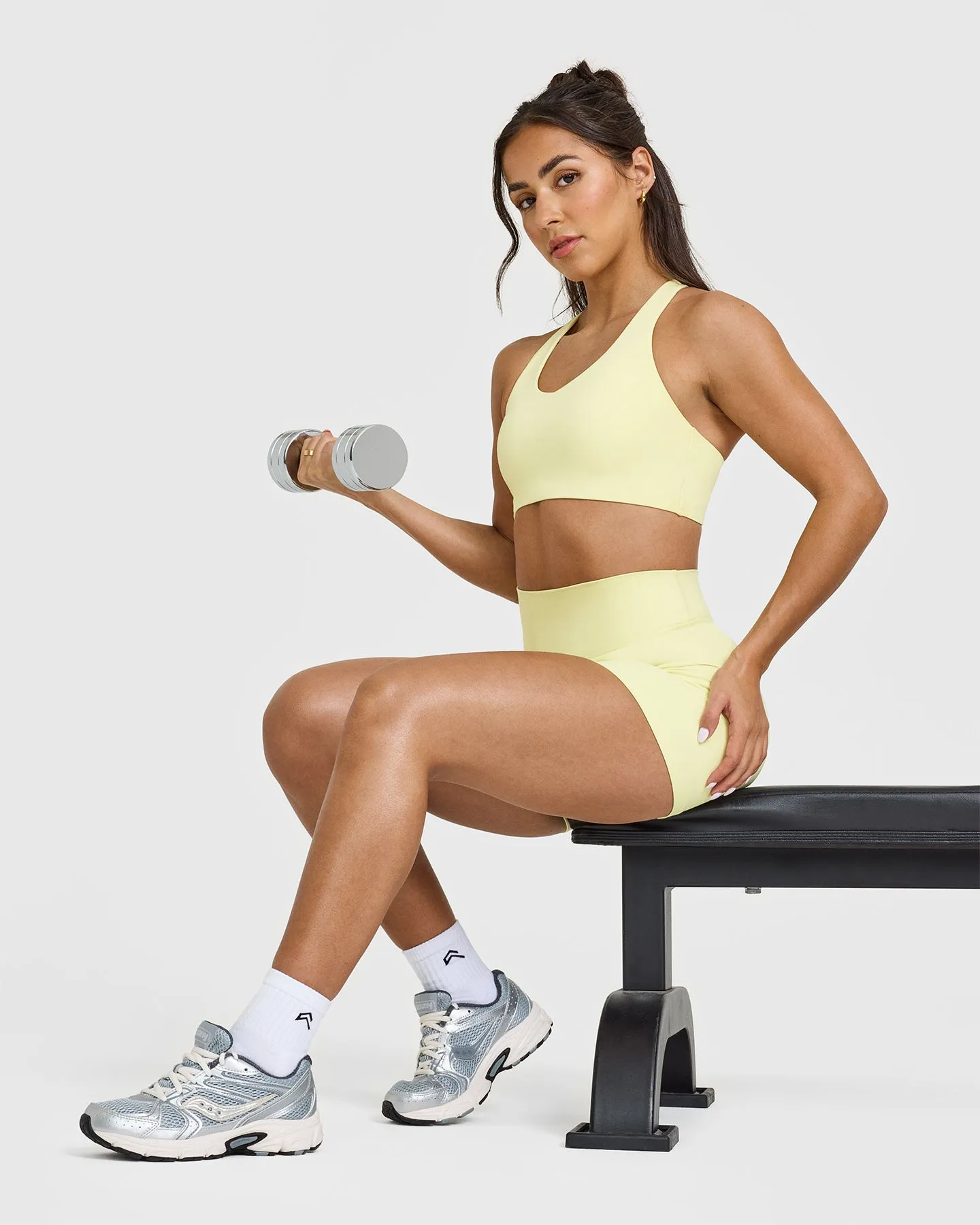 SoftMotion Sports Bra | Pastel Yellow