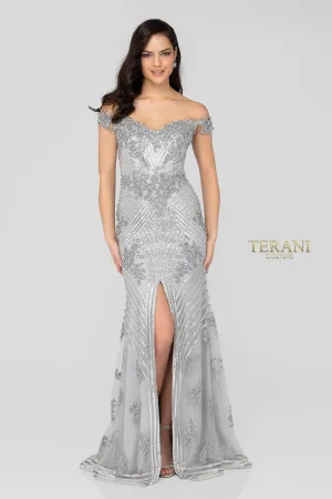 Terani Beaded Evening Gown 1912GL9572