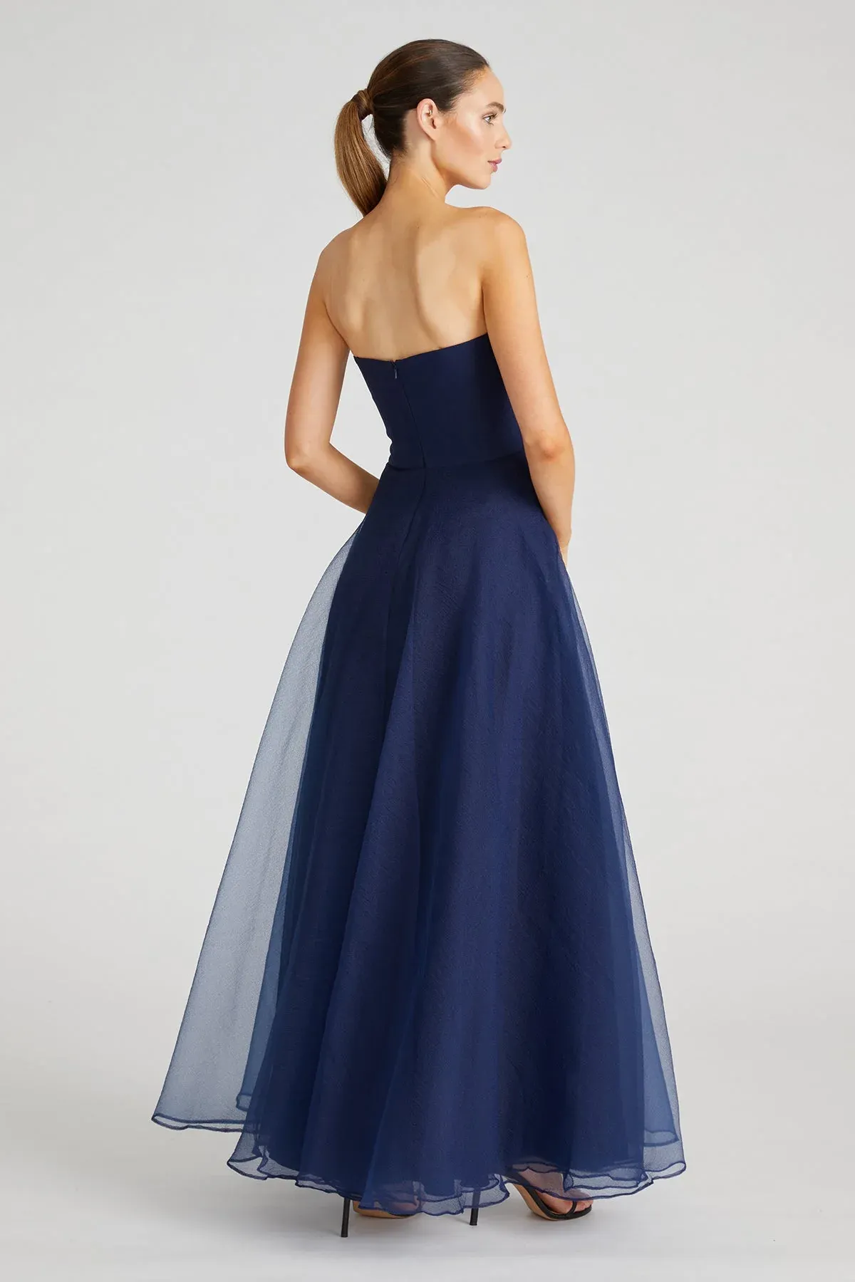 Theia Strapless Draped "Teresa" Evening Gown 8817572