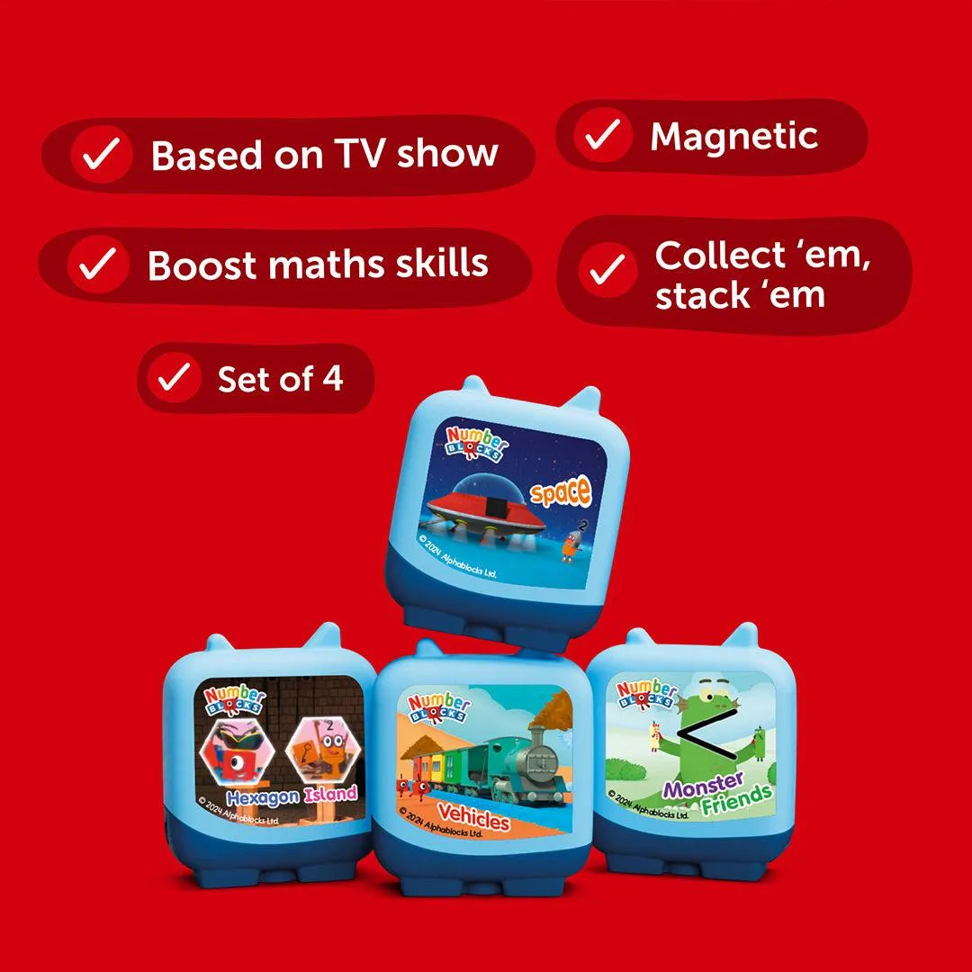 Tonies Numberblocks - Clever Pocket Tonies - 4 Pack