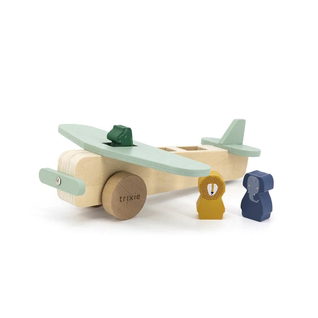Trixie Wooden Animal Airplane