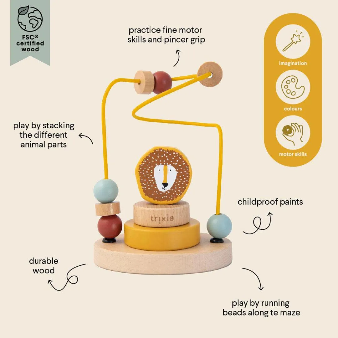 Trixie Wooden Beads Maze - Mr Lion