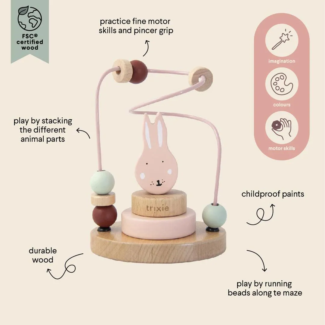 Trixie Wooden Beads Maze - Mrs Rabbit
