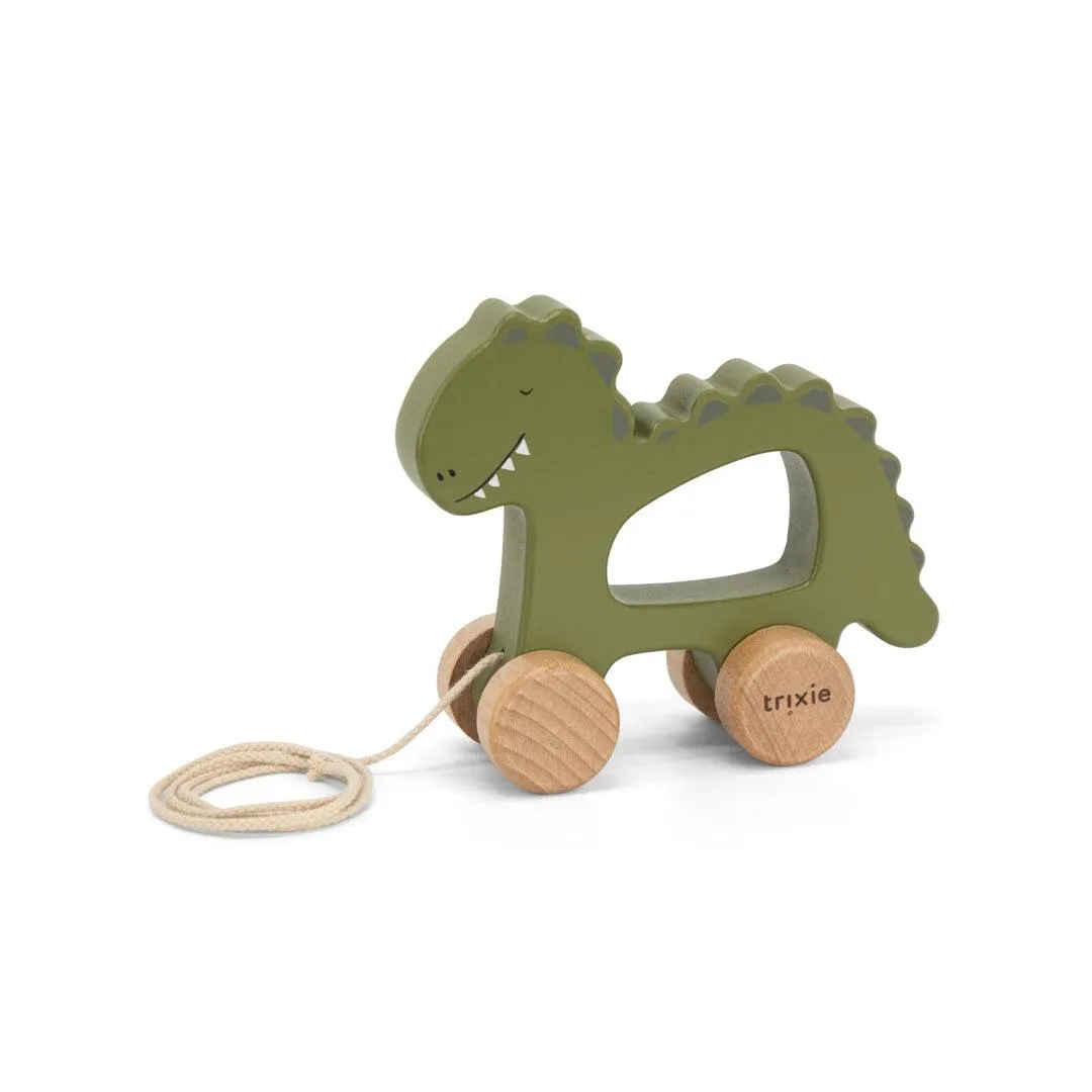 Trixie Wooden Pull Along Toy - Mr Dino