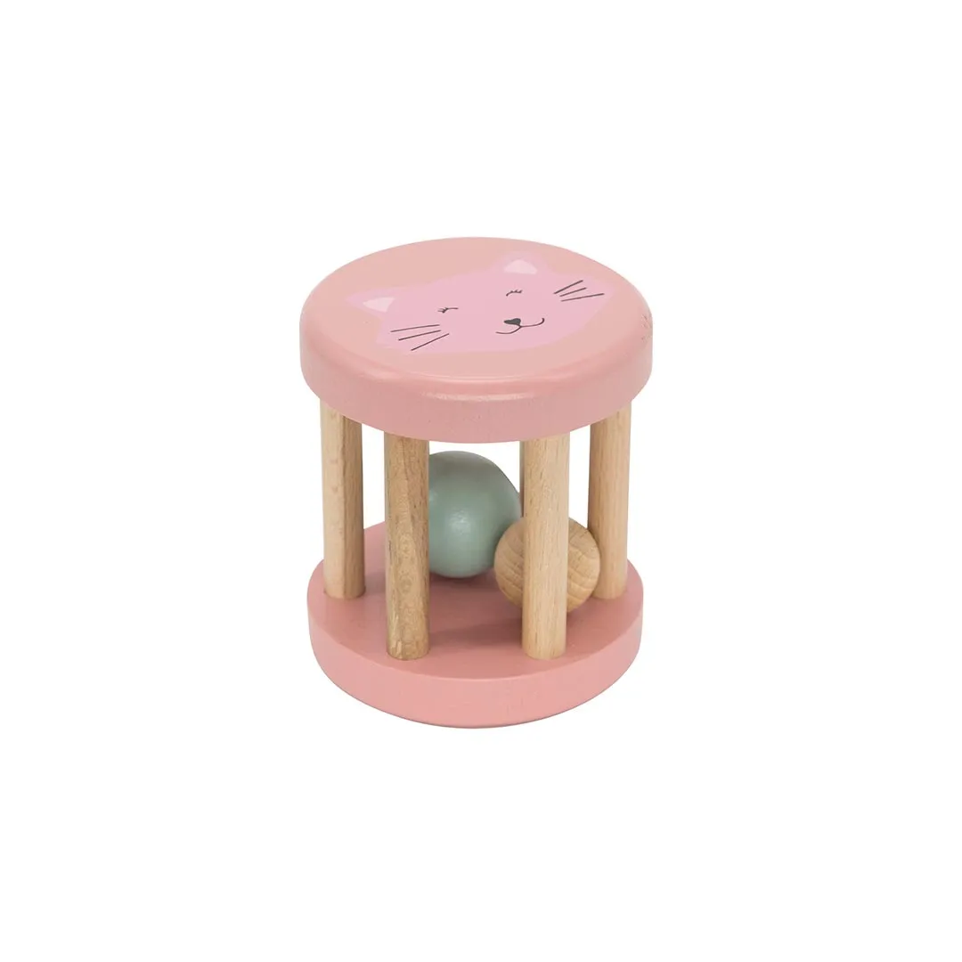 Trixie Wooden Rolling Rattle - Mrs Cat