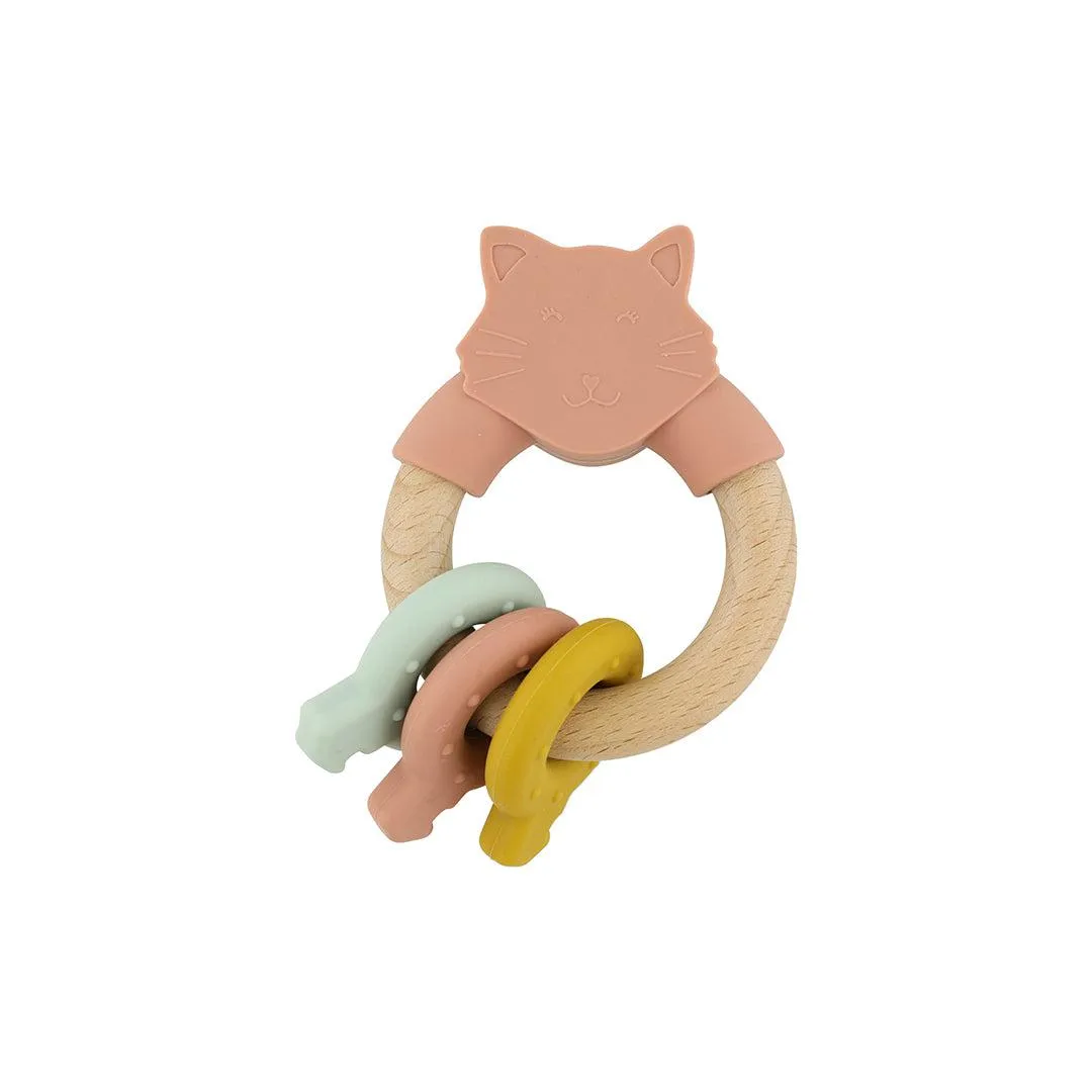 Trixie Wooden Silicone Activity Ring - Mrs Cat