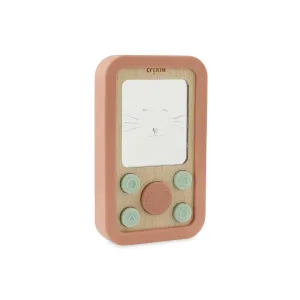 Trixie Wooden Silicone Baby Phone - Mrs Cat