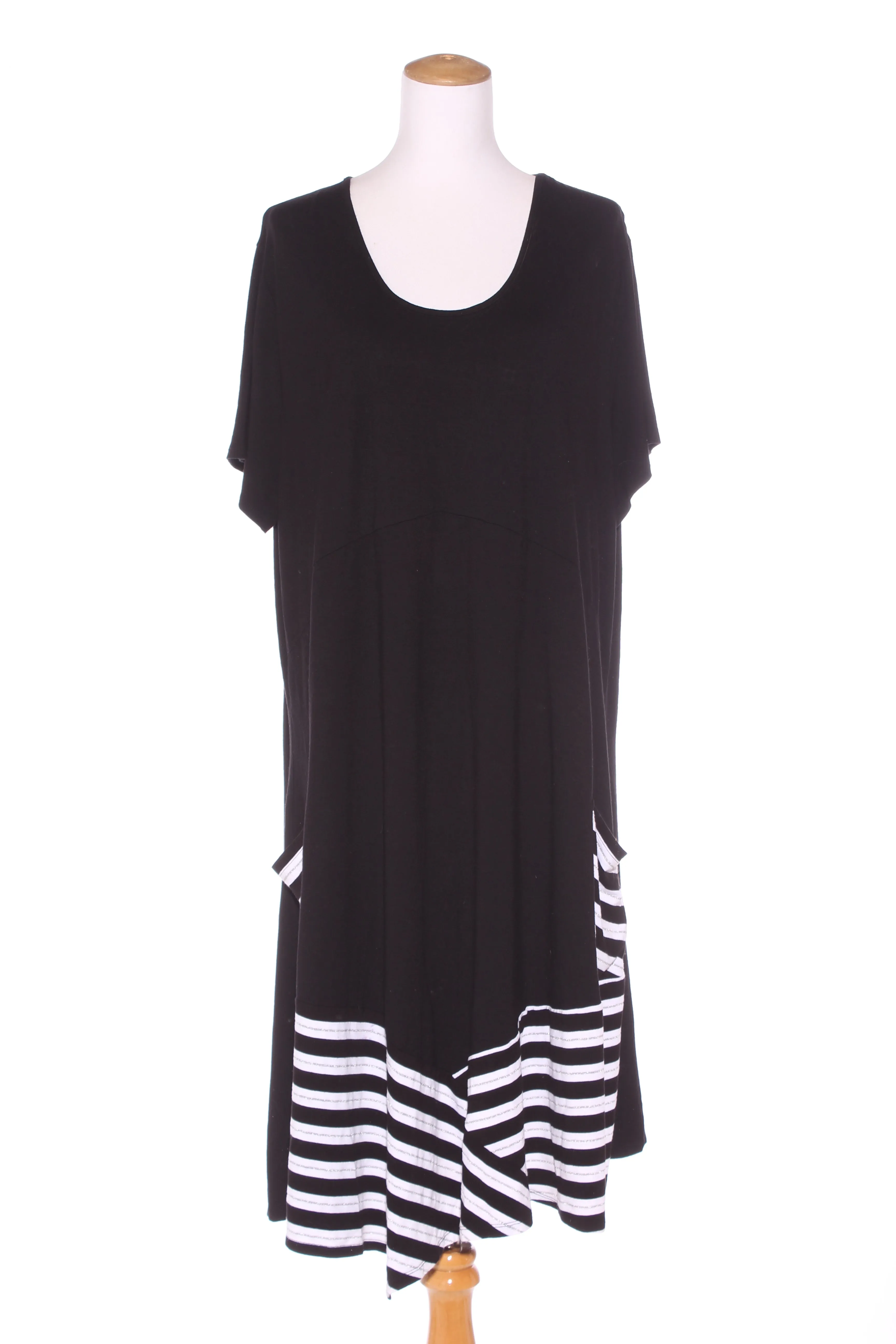 TS - Stripe trim drape dress! 20
